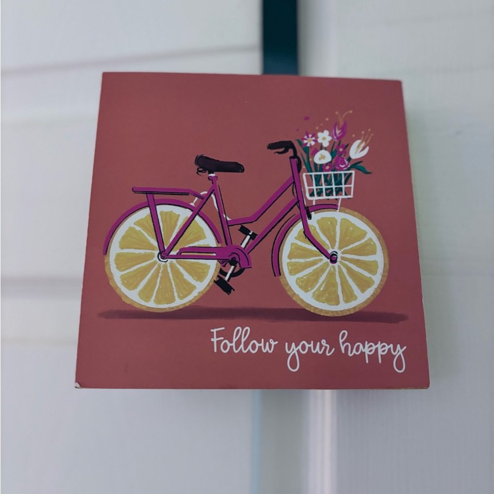 Decorative Pink Bicycle Wall Art